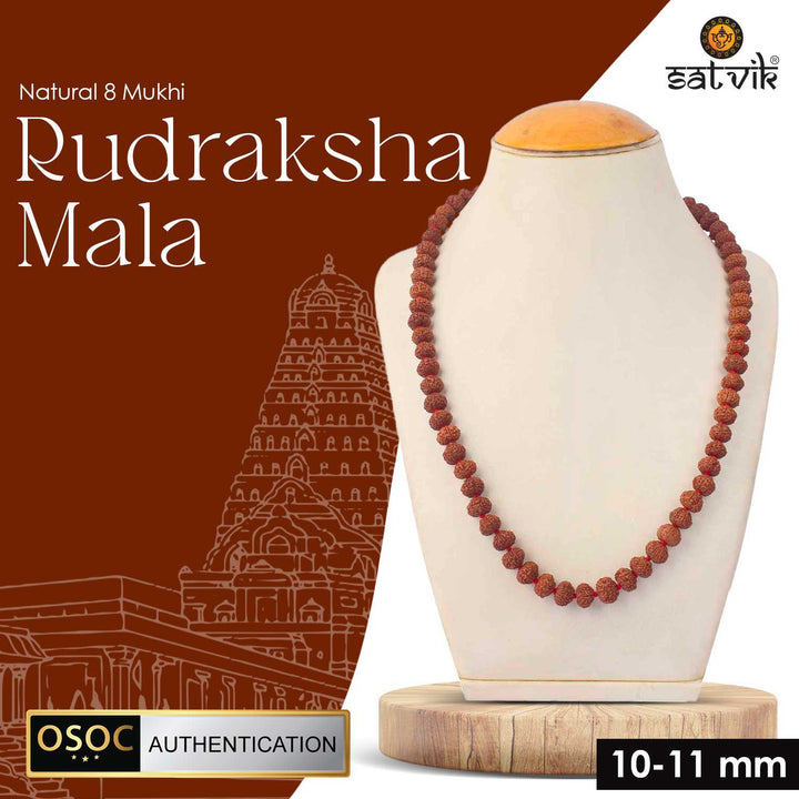 Original 8 Mukhi Rudraksha Mala – 108 Beads for Obstacle Removal, Success & Protection. India's Most Authentic  Lab & X-ray Certified Rudraksha Collection – Rudrapure.com