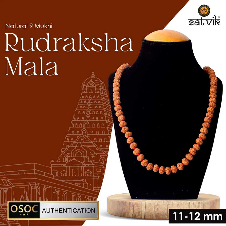 Original 9 Mukhi Rudraksha Mala – 108 Beads for Strength, Protection & Spiritual Power.India's Most Authentic  Lab & X-ray Certified Rudraksha Collection – Rudrapure.com