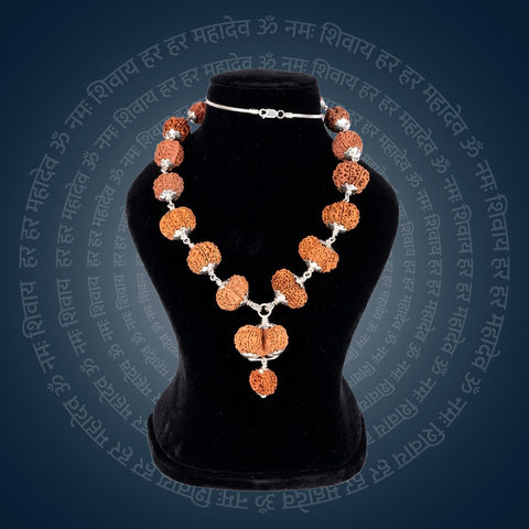 Siddha Mala with 1 Mukhi Sawar Nepal collector-grade silver chain Rudraksha mala. India's Most Authentic  Lab & X-ray Certified Rudraksha Collection – Rudrapure.com