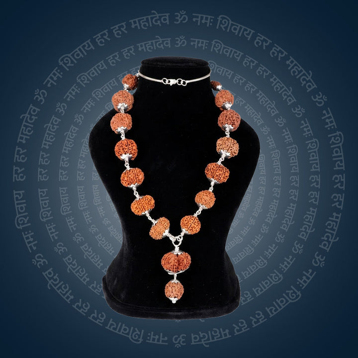 Siddha Mala with 1 Mukhi Underdeveloped Nepal collector grade silver chain Rudraksha mala. India's Most Authentic  Lab & X-ray Certified Rudraksha Collection – Rudrapure.com
